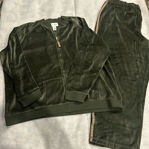 QVC Sports Savvy 2pc Green Valore pants set size 3X NWT
